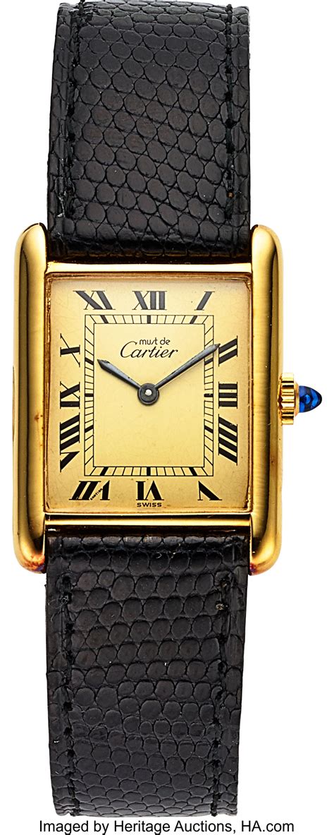 cartier must g 017381|must de cartier tank watch.